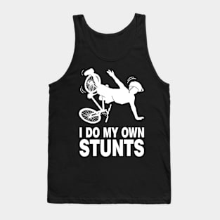 I Do My Own Stunts Bicycle Bicycling Tank Top